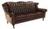 Pohovka trojmístná Chesterfield Crown z pravé hovězí kůže